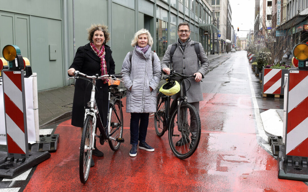 Umgestaltung der Marktstraße: Mannheims erste reine Fahrradstraße eröffnet