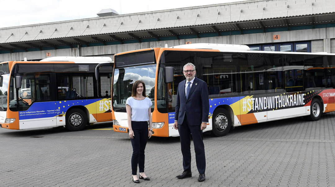 Spende von Linienverkehrsbussen für die ukrainische Partnerstadt Czernowitz