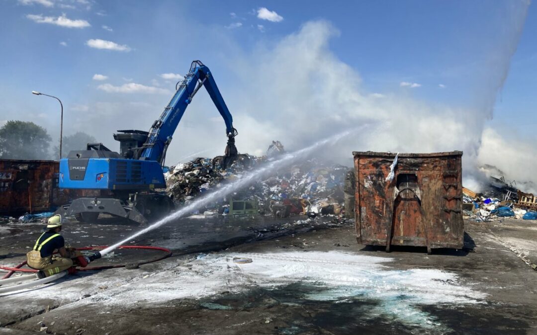 Großbrand auf Friesenheimer Insel