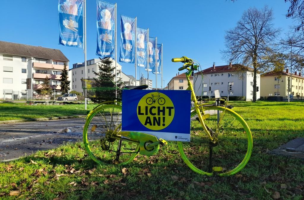 Radfahren im Dunkeln: Licht an!