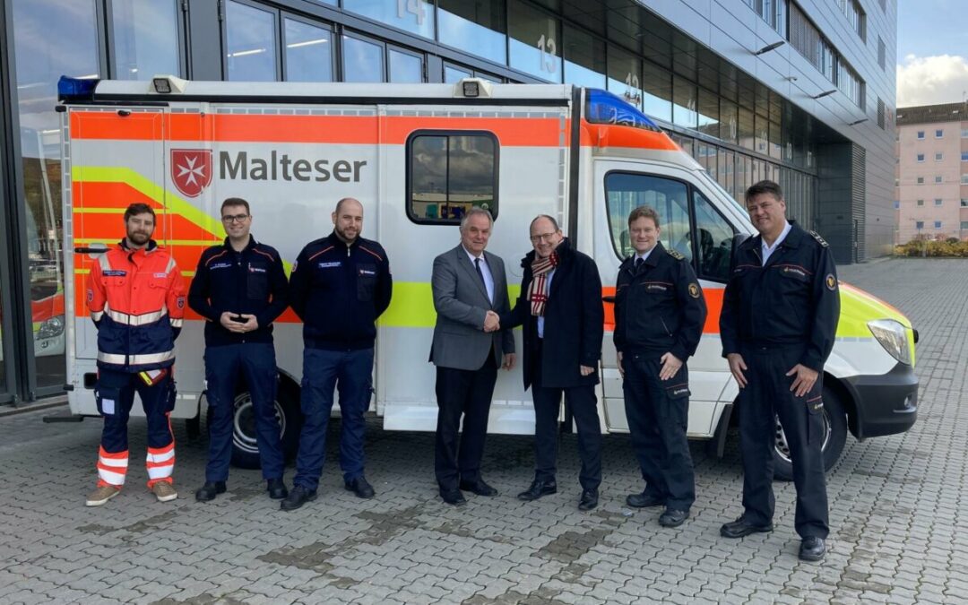 Malteser Hilfsdienst stationiert Rettungswagen auf der Hauptfeuerwache