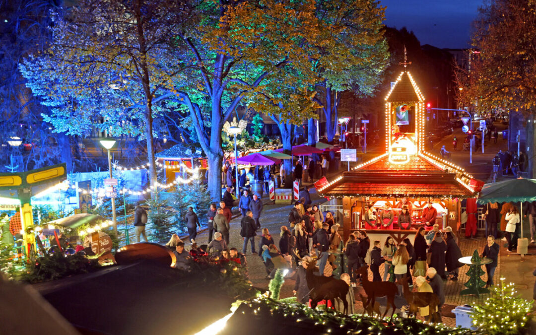 Mannheimer Weihnachtsmarkt am Wasserturm