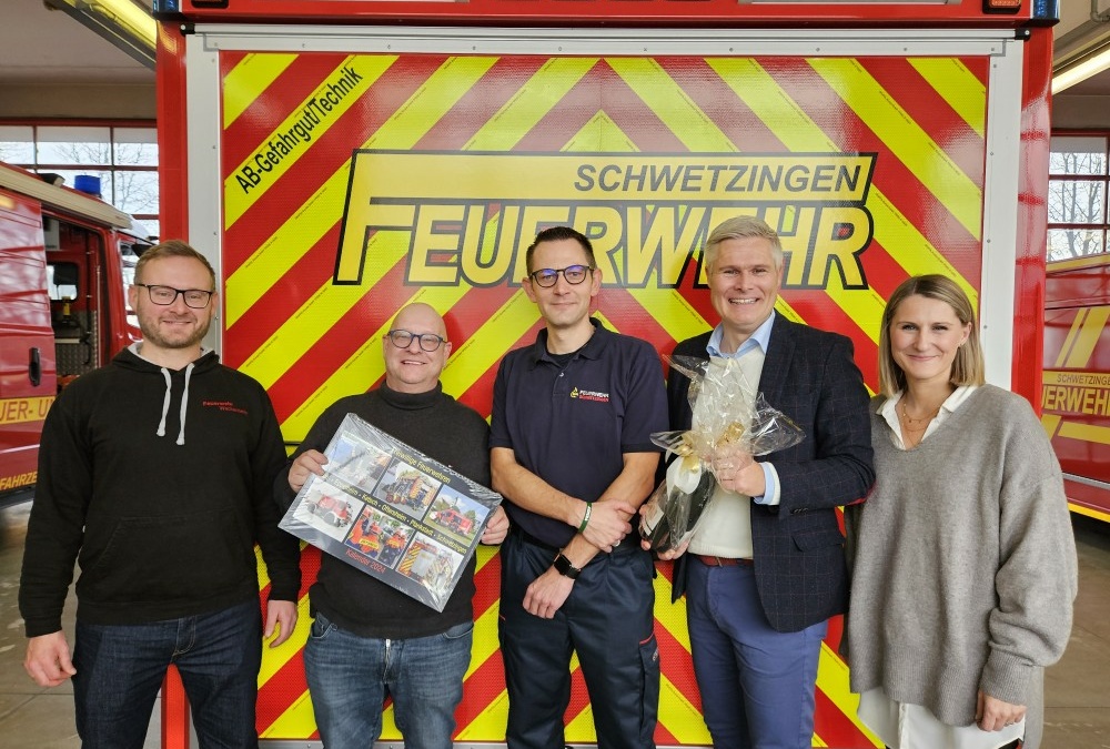 Wachenheimer Feuerwehrleute gastieren in Schwetzingen