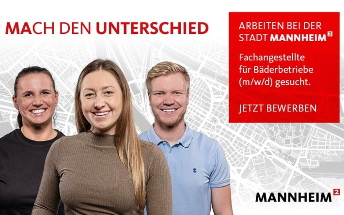 Stadt Mannheim stellt ein: Fachangestellte für Bäderbertriebe (m/w/d)