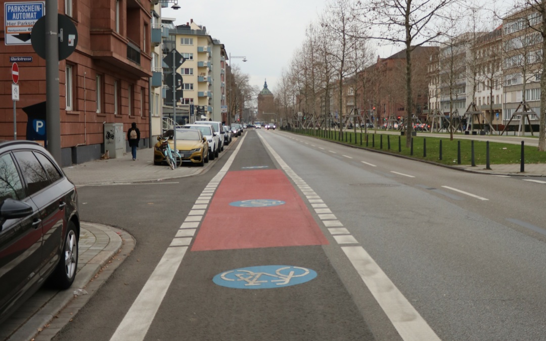 Finaler Ausbau für den Radweg in der Augustaanlage